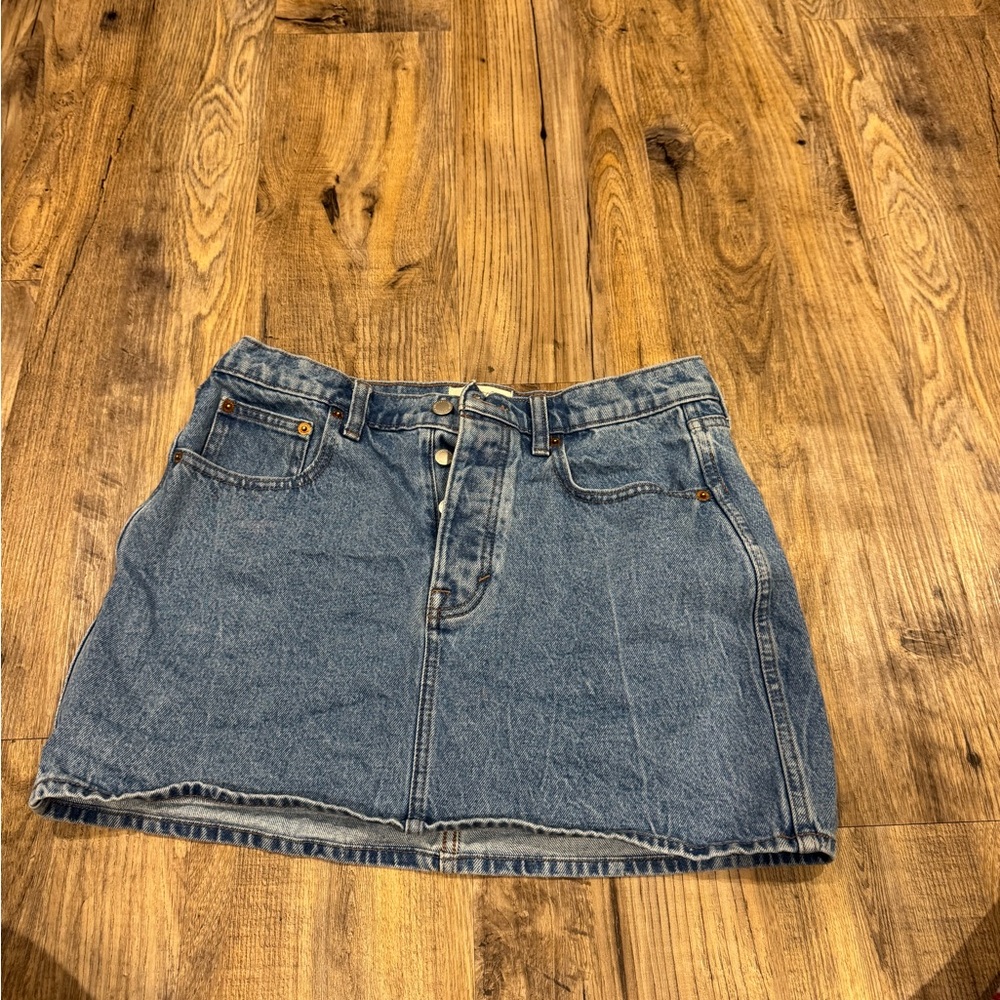 Universal Thread Blue Denim Mini Skirt